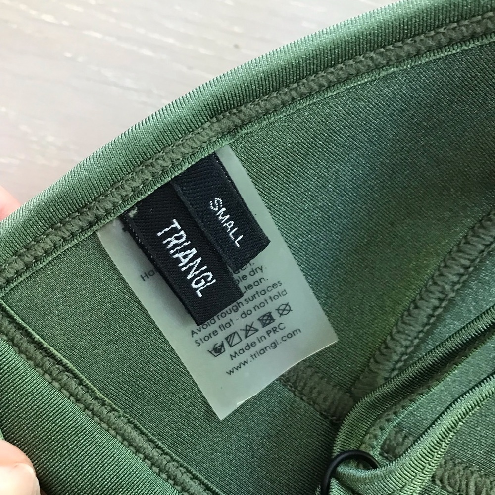 Triangl Green Bikini Top sz small S - Picture 3 of 3